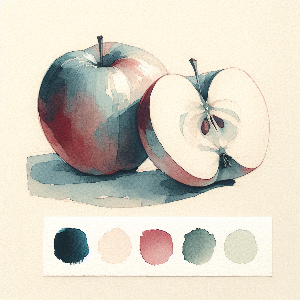 Watercolour illustration in pale paper, faded ink blue, hesitant pink, and soft moss tones for the Shifting into something: when the crush stage is ending and dating is starting. pack.